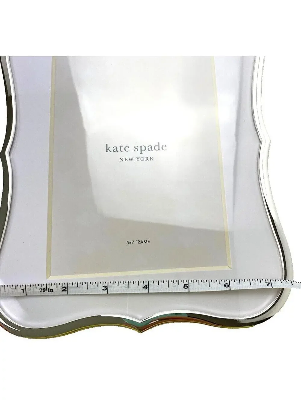 Kate Spade Silver Plated Picture Frame 5 x 7in Crown Point Brand New Collectable